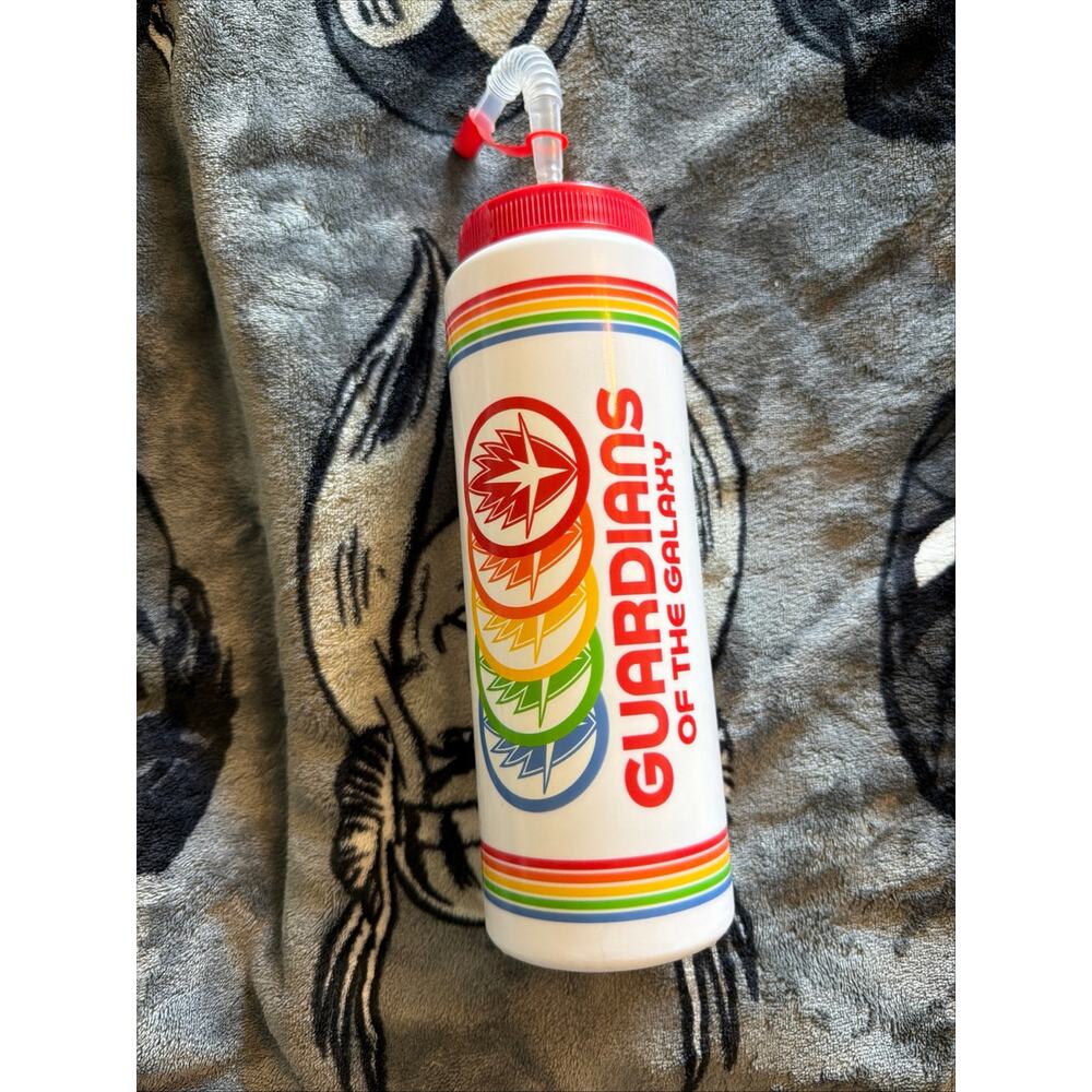 Disney Parks Guardians Of The Galaxy Cosmic Rewind Water Bottle Retro Sipper New